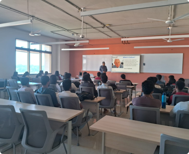 Cross-cultural training session at a university